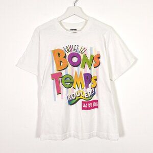 Vintage Bold Typography Graphic T Shirt